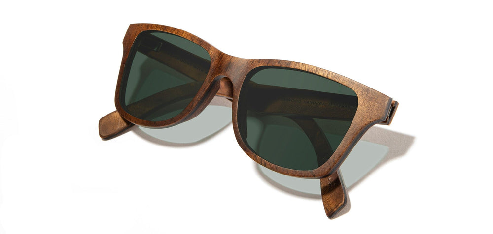 Redwood Burl*G15 + Redwood Burl*G15 Polarized | Shwood Canby Wood Sunglasses Redwood Burl