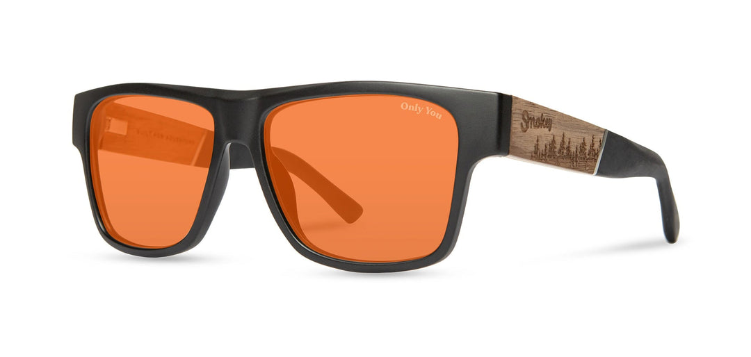 Matte Black*Walnut*Basic Polarized Amber + Matte Black*Walnut*HD Plus Polarized Amber | CAMP Cliff Matte Black Walnut Sunglasses