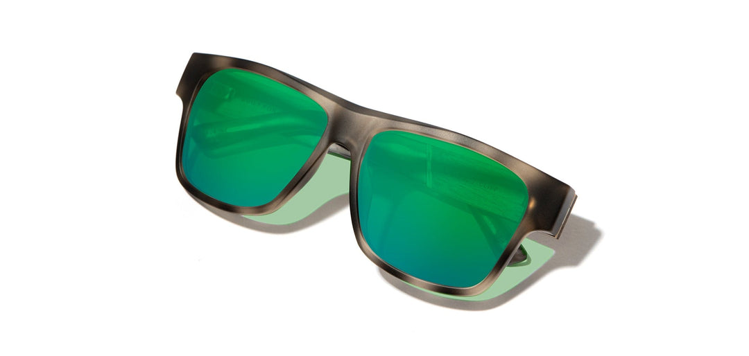 Matte Pearl Grey*Walnut*HD Plus Polarized Green Flash | CAMP Cliff Matte Pearl Grey Walnut Sunglasses