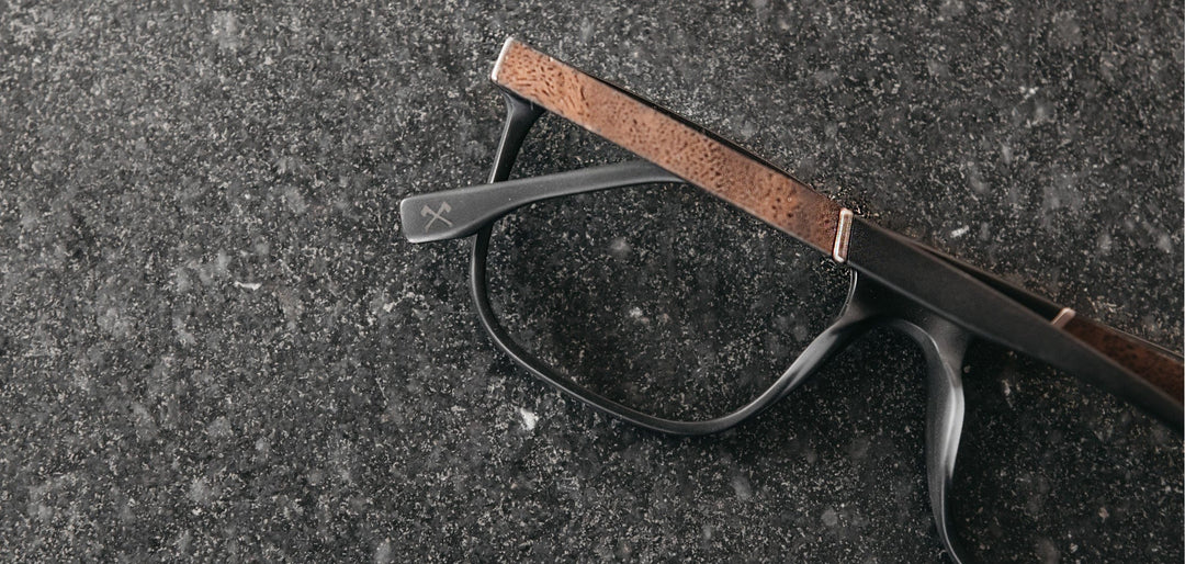 Matte Black*Elm Burl*frames only | Shwood Creswell Acetate RX Eyeglasses Matte Black