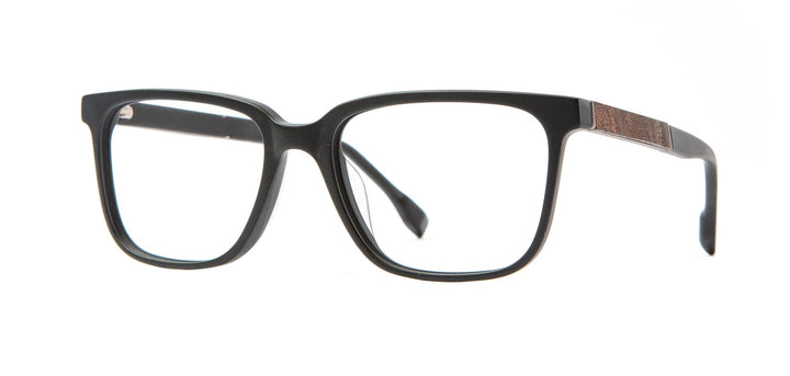 Matte Black*Elm Burl*frames only | Shwood Creswell Acetate RX Eyeglasses Matte Black