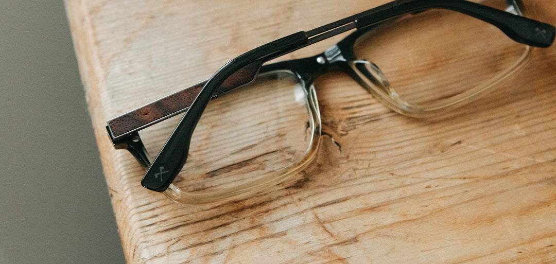 Gunmetal*Elm Burl*frames only + Gunmetal*Elm Burl*rx | Shwood Fremont Metal RX Eyeglasses Gunmetal