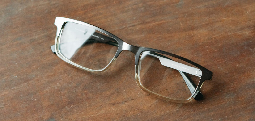 Gunmetal*Elm Burl*frames only + Gunmetal*Elm Burl*rx | Shwood Fremont Metal RX Eyeglasses Gunmetal