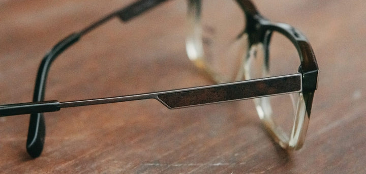 Gunmetal*Elm Burl*frames only + Gunmetal*Elm Burl*rx | Shwood Fremont Metal RX Eyeglasses Gunmetal