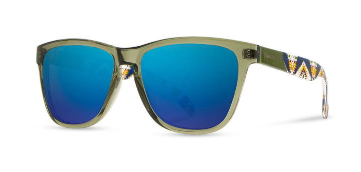 Emerald Crystal*Navy Mission Trails*Blue Mirror Polarized | Pendleton Kegon Sunglasses