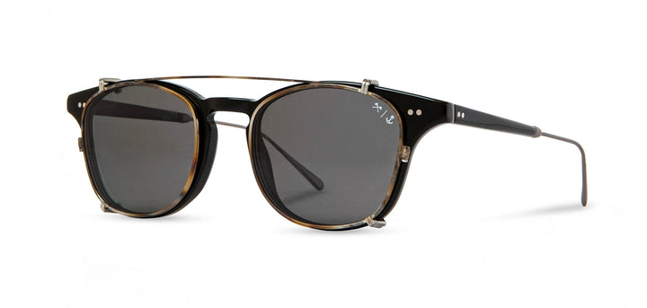 Black and Brazed Steel*Grey Polarized | Shwood Kennedy Iron and Resin Glasses