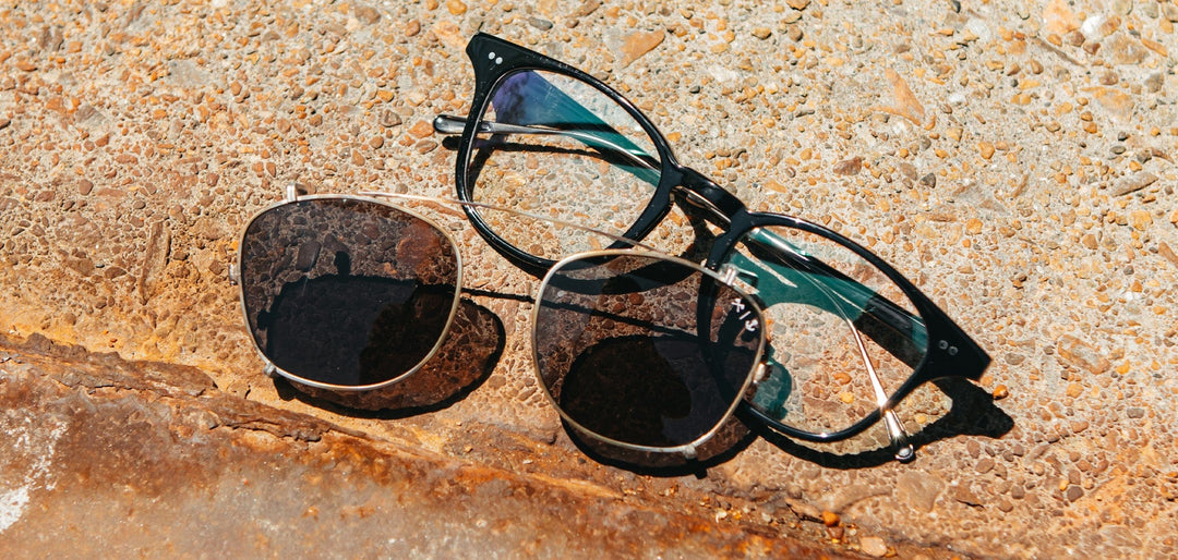 Black and Brazed Steel*Grey Polarized | Shwood Kennedy Iron and Resin Glasses