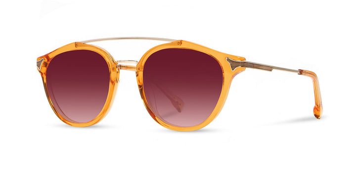 Tangerine*Ebony*Rose Fade + Tangerine*Ebony*Rose Fade Polarized | Shwood Kinsrow Acetate Sunglasses Tangerine