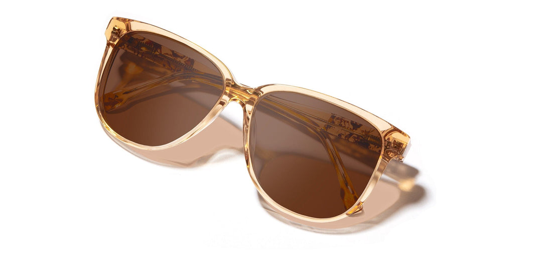 Butter*Rose Flower*Brown Polarized | Shwood Mckenzie Acetate Sunglasses Butter