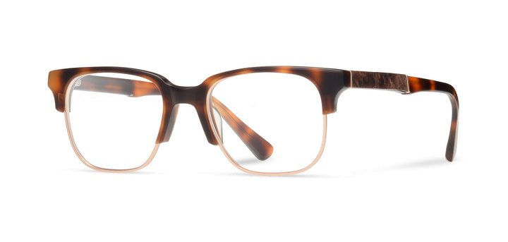 Matte Brindle*Elm Burl*frames only + Matte Brindle*Elm Burl*rx | Shwood Newport 52mm RX Eyeglasses Matte Brindle