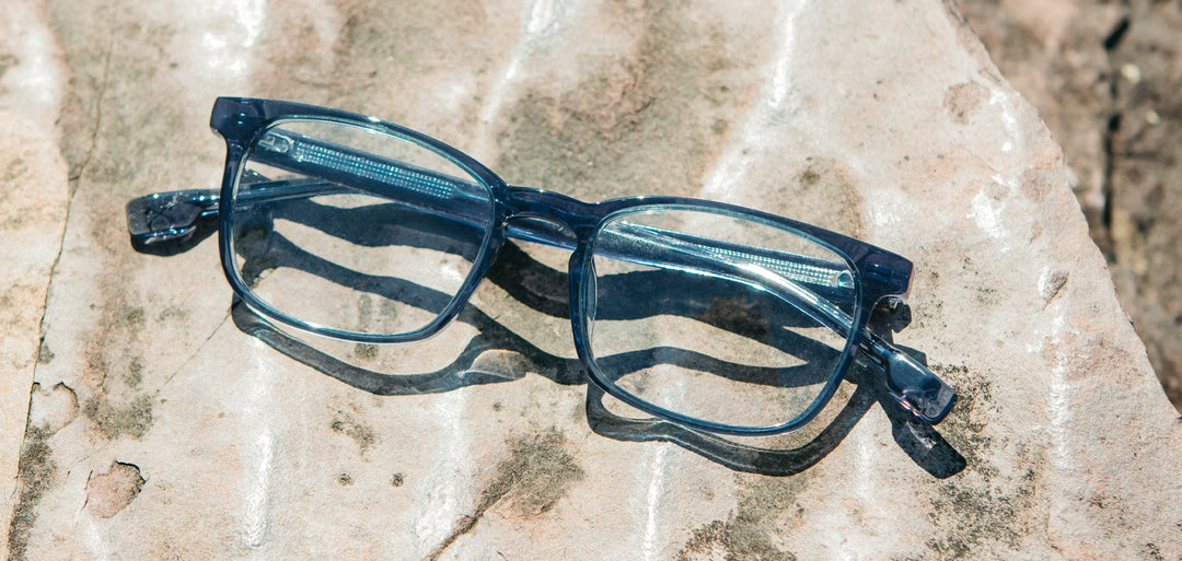 Denim*Elm Burl*frames only | Shwood Odell RX Eyeglasses Denim