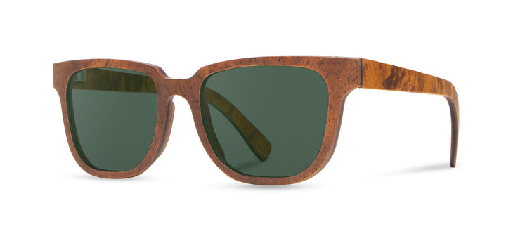 Redwood Burl*G15 + Redwood Burl*G15 Polarized | Shwood Prescott Wood Sunglasses Distressed Redwood Burl