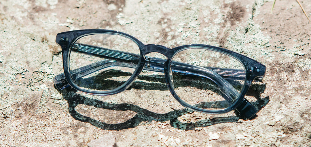 Denim*Elm Burl*frames only | Shwood Quimby 50mm RX Eyeglasses Denim