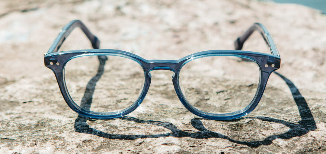 Denim*Elm Burl*frames only | Shwood Quimby 50mm RX Eyeglasses Denim