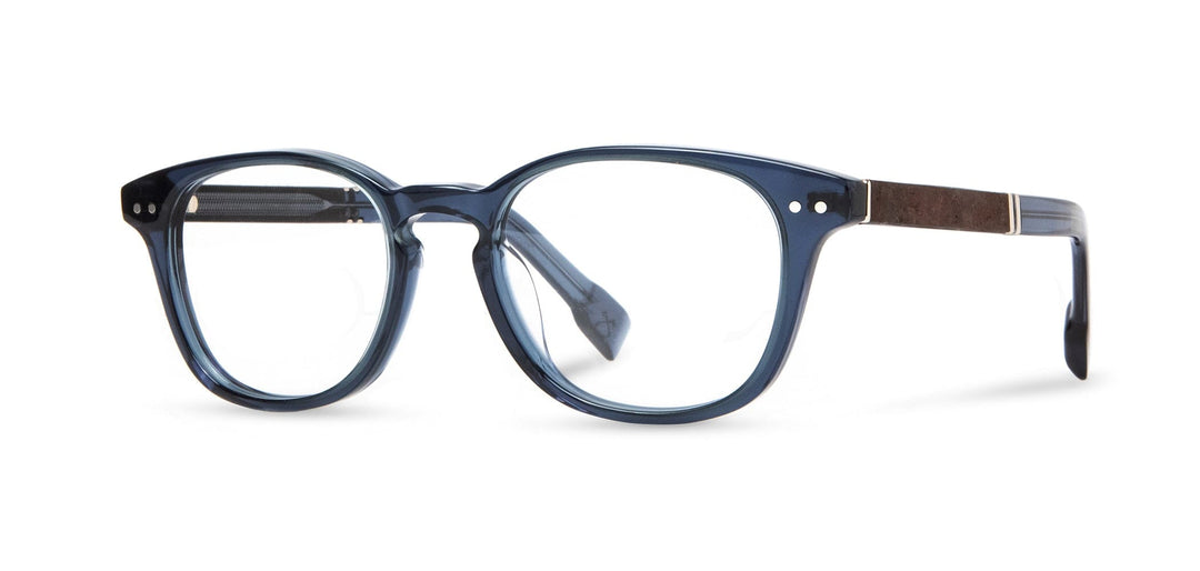 Denim*Elm Burl*frames only | Shwood Quimby 50mm RX Eyeglasses Denim