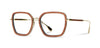 Gold*Mahogany*frames only | Shwood Sophie Metal RX Eyeglasses Gold