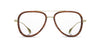 Gold*Mahogany*frames only | Shwood Tabor Metal RX Eyeglasses Gold