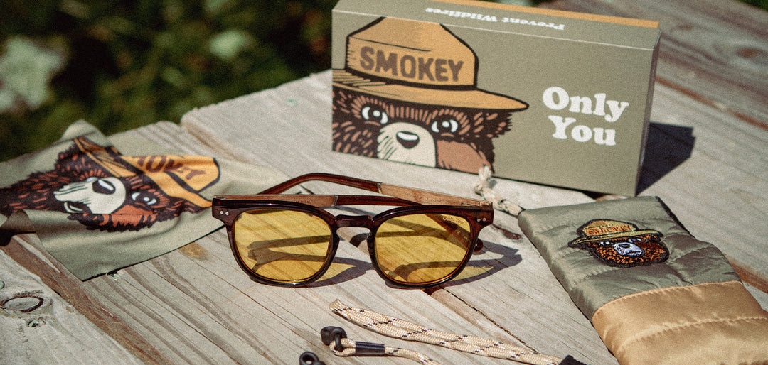 Clay*Walnut*Basic Polarized Yellow + Clay*Walnut*HD Plus Polarized Yellow | CAMP Topo Clay Sunglasses