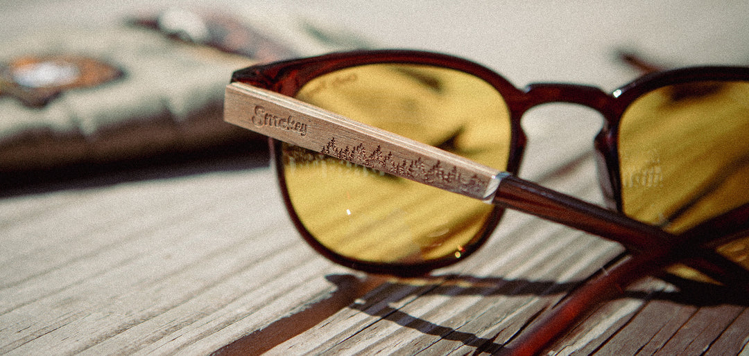 Clay*Walnut*Basic Polarized Yellow + Clay*Walnut*HD Plus Polarized Yellow | CAMP Topo Clay Sunglasses