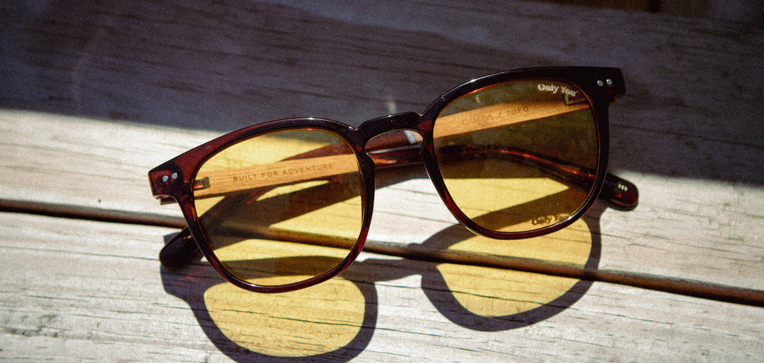 Clay*Walnut*Basic Polarized Yellow + Clay*Walnut*HD Plus Polarized Yellow | CAMP Topo Clay Sunglasses