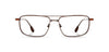 Black Chrome*Mahogany*frames only | Shwood Benton Metal RX Eyeglasses Black Chrome