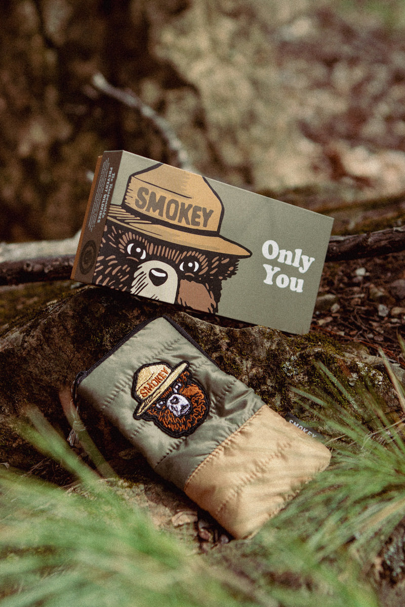 Smokey bear sleeping bag sunglasses