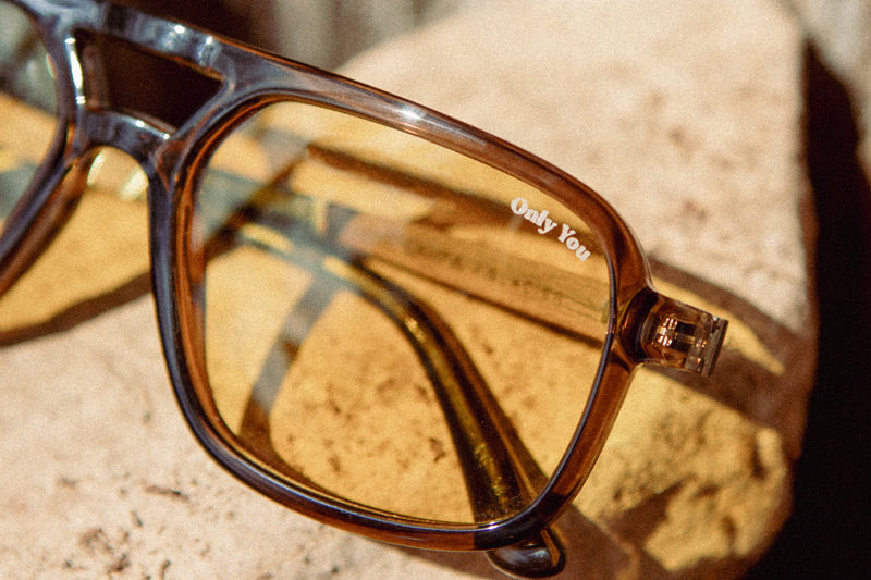 Glacier Moss CAMP Smokey Bear sunglasses yellow lens