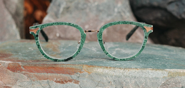 Jade Marble*frames only + Jade Marble*rx | Shwood Melrose Marble RX Eyeglasses Jade Marble