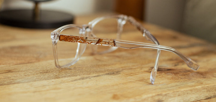 Crystal*Mushroom*frames only | Shwood Kent Acetate RX Eyeglasses Crystal