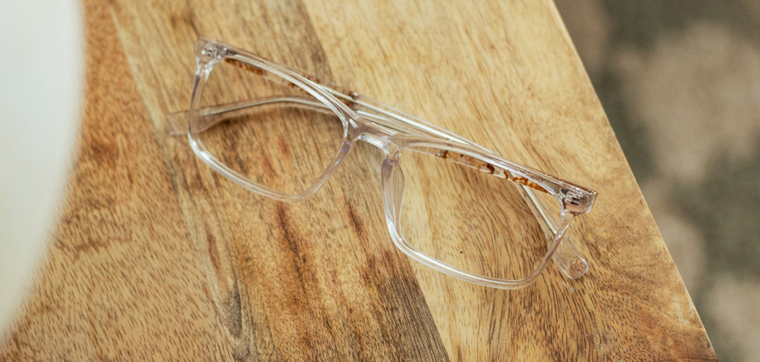 Crystal*Mushroom*frames only | Shwood Kent Acetate RX Eyeglasses Crystal