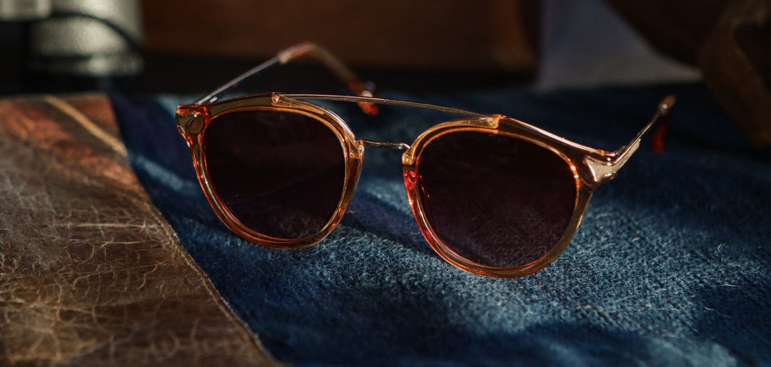 Tangerine*Ebony*Rose Fade + Tangerine*Ebony*Rose Fade Polarized | Shwood Kinsrow Acetate Sunglasses Tangerine