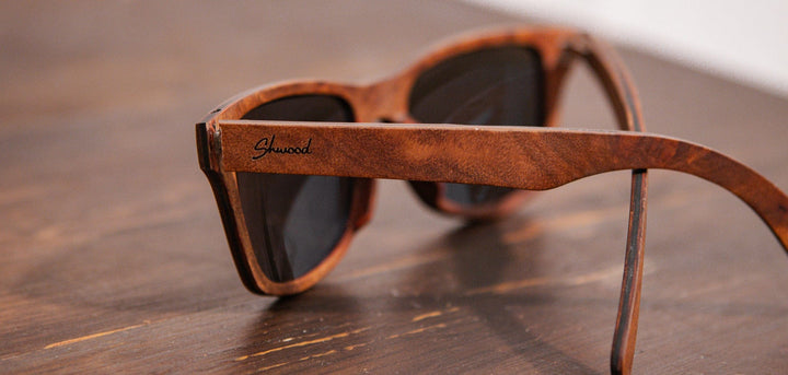 Redwood Burl*G15 + Redwood Burl*G15 Polarized | Shwood Canby Wood Sunglasses Redwood Burl