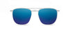 Silver*Walnut*Blue Flash Polarized | Shwood Ashland Metal RX Sunglasses Silver