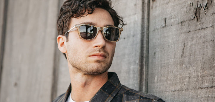 Cactus*Grey Polarized | Shwood Canby Stabilized Cactus Sunglasses