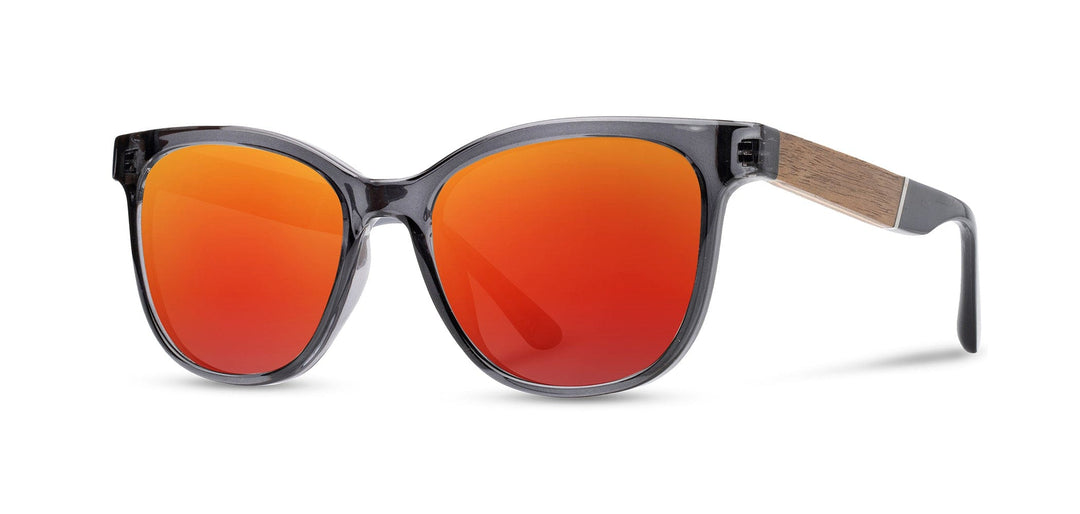 Fog*Walnut*HD Plus Polarized Solar Flash | CAMP Cove Fog Walnut Sunglasses