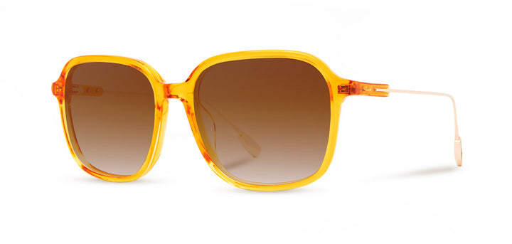 Tangerine*Brown Fade + Tangerine*Brown Fade Polarized | Shwood Donaca Acetate Sunglasses Tangerine