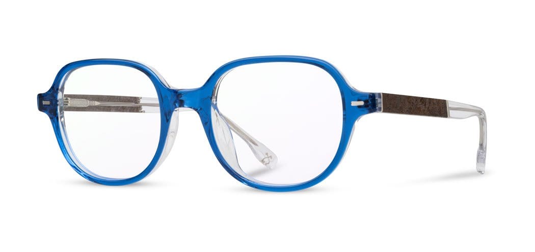 Blue Moon*Elm Burl*frames only + Blue Moon*Elm Burl*rx | Shwood Finn Acetate RX Eyeglasses Blue Moon