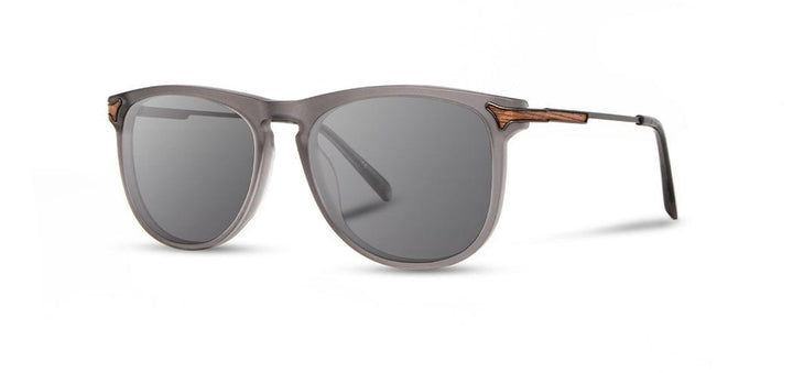 Matte Smoke*Walnut*Grey + Matte Smoke*Walnut*Grey Polarized | Shwood Keller Acetate Sunglasses Matte Smoke