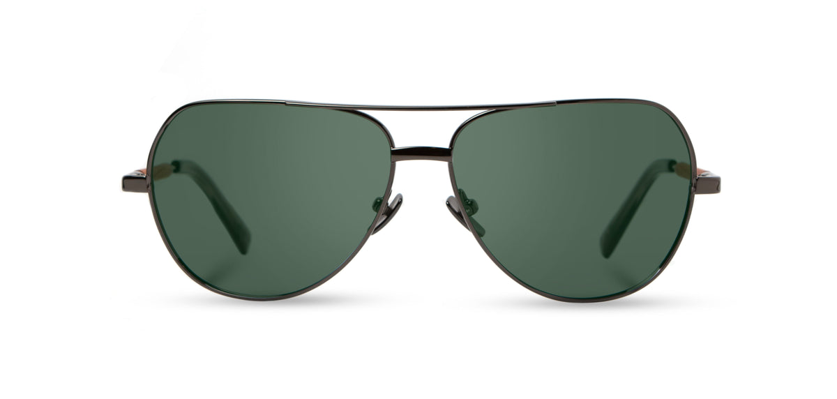 Men's Polarized Aviator 'Jersey Shore' Metal Sunglasses — Eye Shop