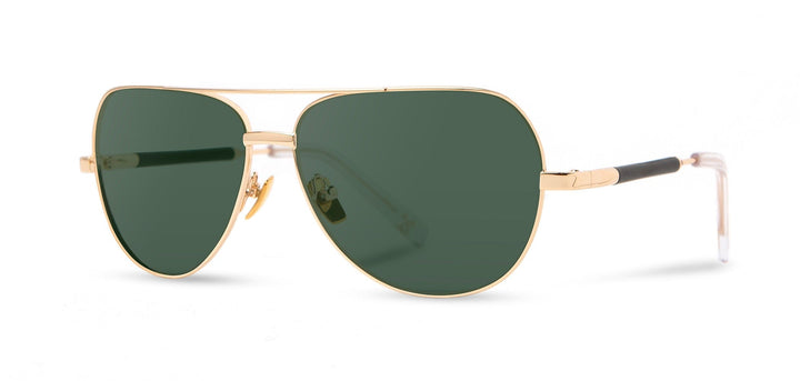 Gold*Ebony*G15 | Shwood Redmond Metal Sunglasses Gold