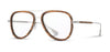 Silver*Walnut*frames only + Silver*Walnut*rx | Shwood Tabor Metal RX Eyeglasses Silver