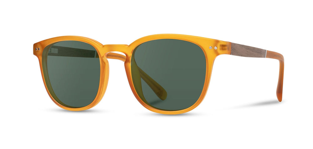 Matte Orange*Walnut*Basic Polarized G15 + Matte Orange*Walnut*HD Plus Polarized G15 | CAMP Topo Matte Orange Walnut G15 Sunglasses