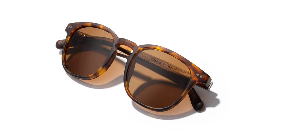 Matte Tortoise*Walnut*Basic Polarized Brown + Matte Tortoise*Walnut*HD Plus Polarized Brown | CAMP Topo Matte Tortoise Walnut Brown Sunglasses