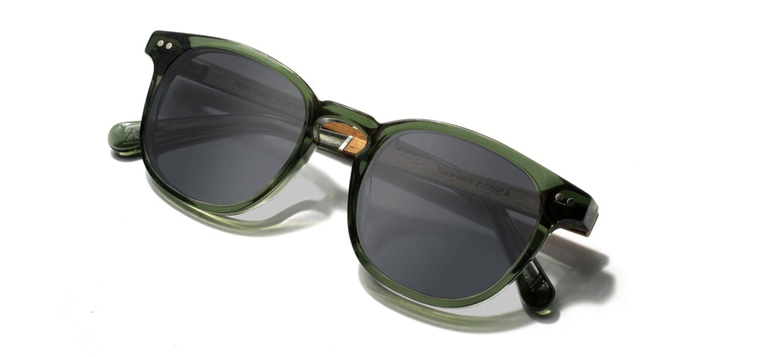 Fern*Walnut*Basic Polarized Grey + Fern*Walnut*HD Plus Polarized Grey | CAMP Topo Fern Walnut Grey Sunglasses