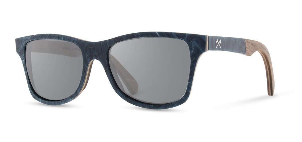 Walnut and Midnight Surf Resin*Grey Polarized | Shwood Canby Surf Resin Sunglasses