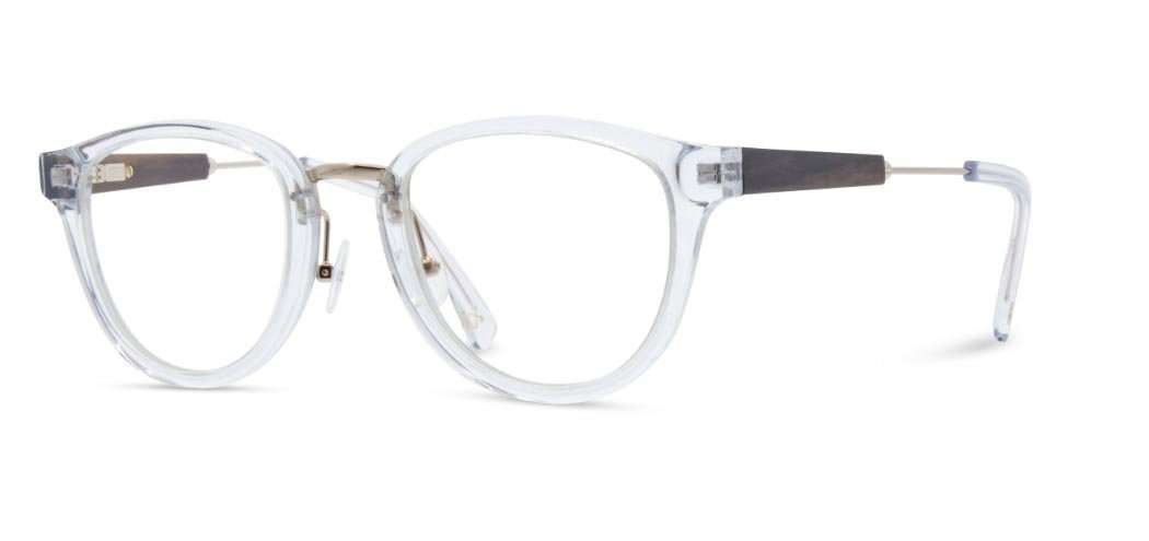 Crystal*Ebony*frames only + Crystal*Ebony*rx | Shwood Ainsworth Acetate RX Eyeglasses Crystal
