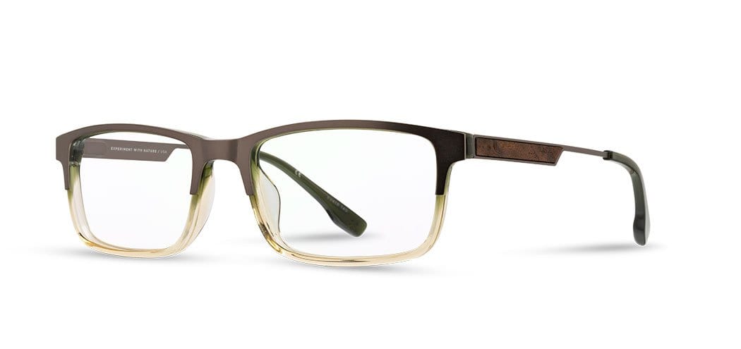 Gunmetal*Elm Burl*frames only + Gunmetal*Elm Burl*rx | Shwood Fremont Metal RX Eyeglasses Gunmetal