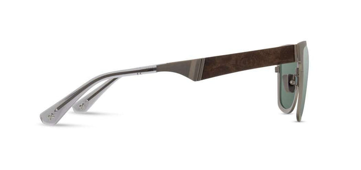 Gunmetal*Elm Burl*G15 + Gunmetal*Elm Burl*G15 Polarized | Shwood Canby Metal Sunglasses Gunmetal