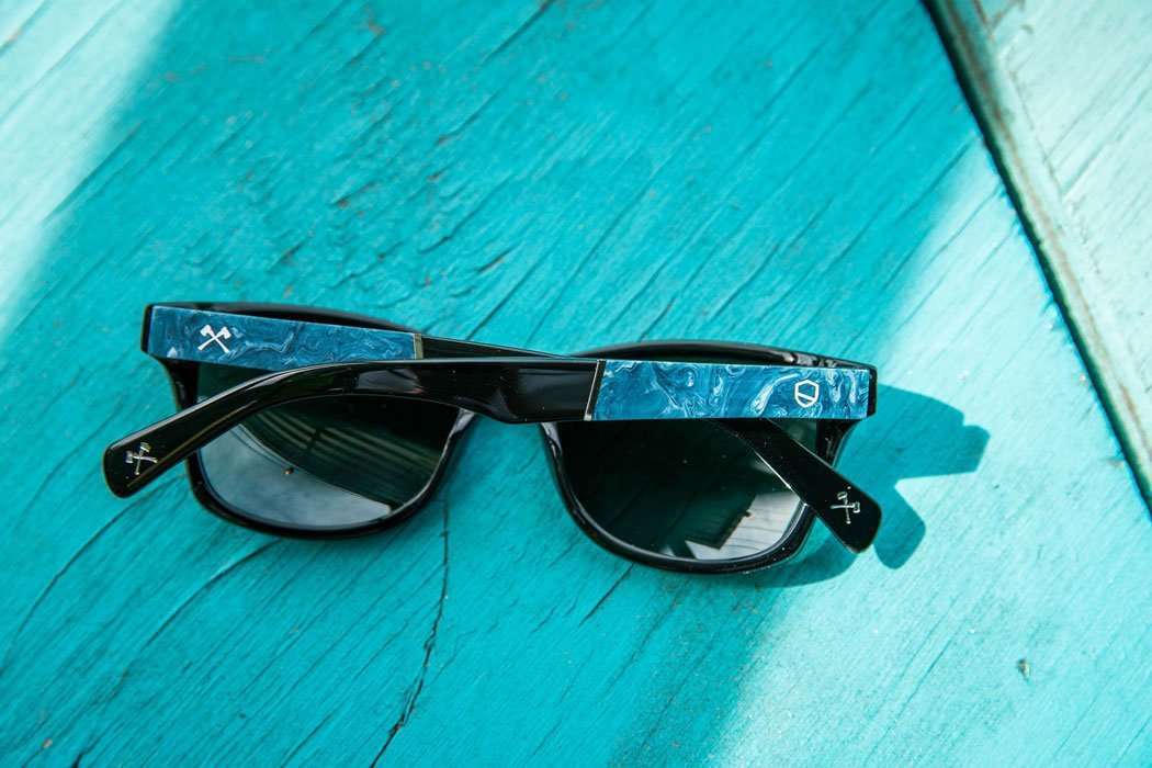 Black*Midnight Surf Resin*Blue Flash Polarized | Shwood Canby Surf Resin Sunglasses