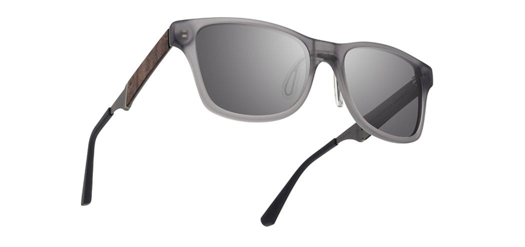 Matte Smoke*Elm Burl*Lite Grey + Matte Smoke*Elm Burl*Lite Plus Polarized Grey | Shwood Canby ACTV Sunglasses Matte Smoke